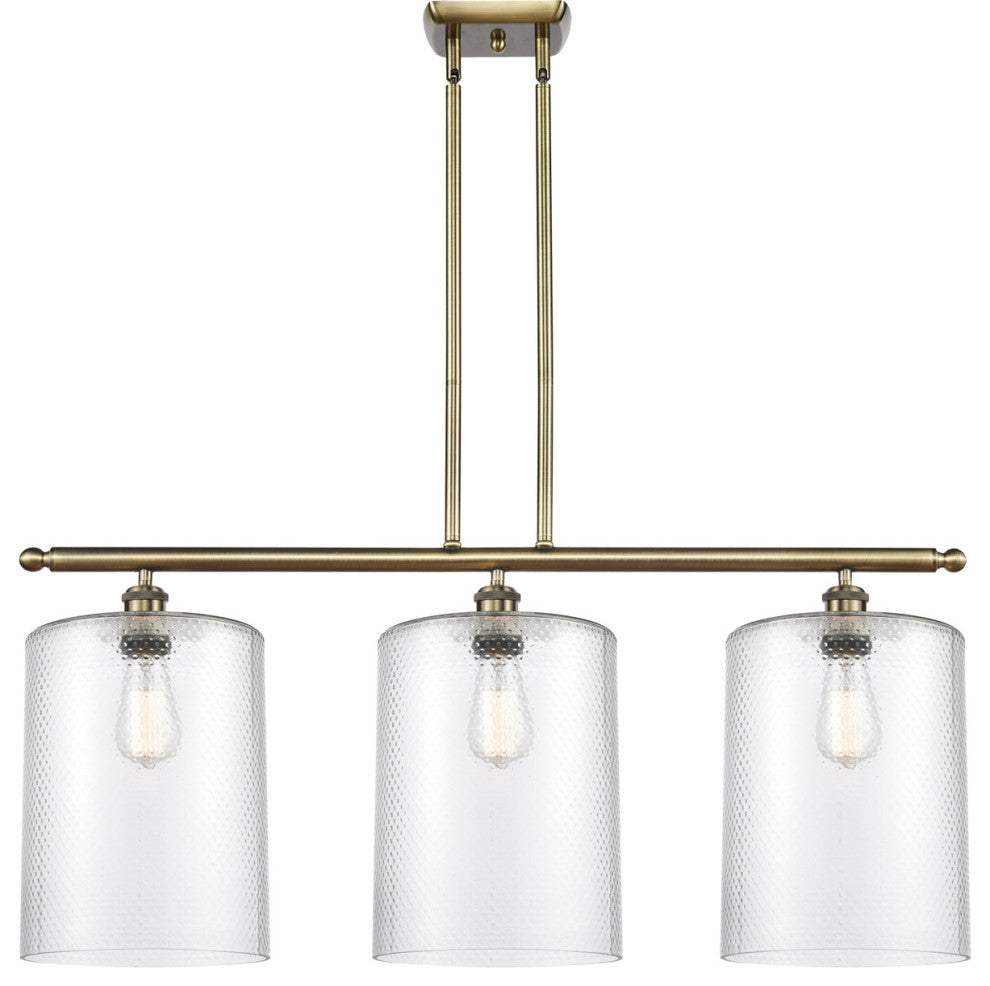Innovations 516-3I-AB-G112-L 3 Light Island Light, Antique Brass