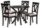 Henrietta Modern 5-Piece Dining Set, Gray