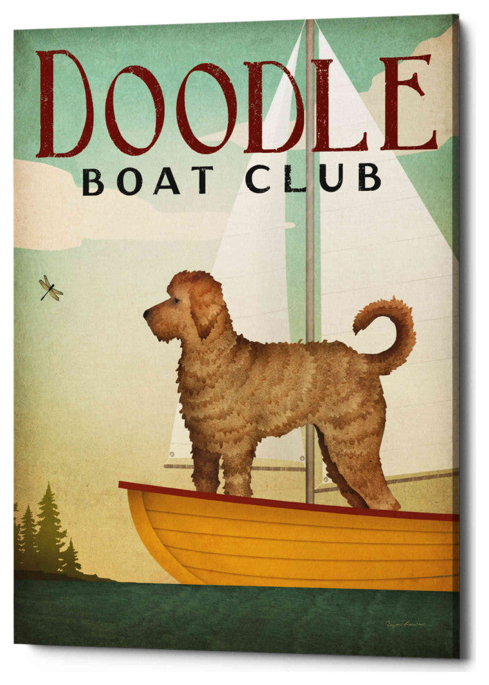 Epic Graffiti 'Doodle Sail' by Ryan Fowler, Giclee Canvas Wall Art, 26"x34"