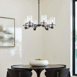 Quorum International 627-6 Lazo 6 Light 28"W Chandelier - Textured Black