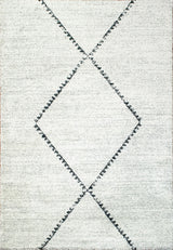 Mehari Ivory and Gray Area Rug, 3.11'x5.7'