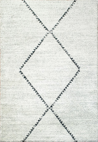 Mehari Ivory and Gray Area Rug, 3.11'x5.7'