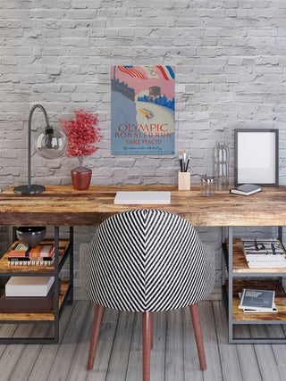 "Olympic Bobsled Run" Painting Print on Wrapped Canvas, 40"x60"