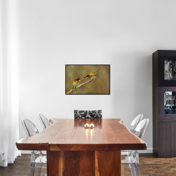 "The Territory" Framed Canvas Giclee by Amnon Eichelberg, 31x21"