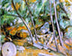 Paul Cezanne Woods With Millstone, 21"x28" Wall Decal