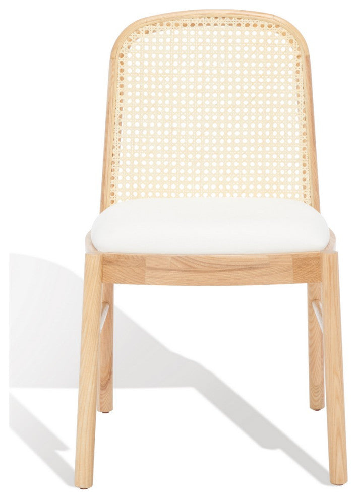Safavieh Couture Annmarie Rattan Back Dining Chair, Natural