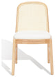 Safavieh Couture Annmarie Rattan Back Dining Chair, Natural