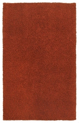 Hailey Heathered Red Hand-Crafted Area Rug, 6'6"x9'6"