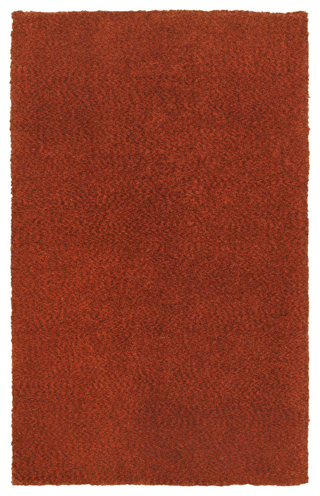 Hailey Heathered Red Hand-Crafted Area Rug, 6'6"x9'6"