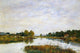 Eugene-Louis Boudin The Still River at Deauville Gallery Wrapped Canvas Print