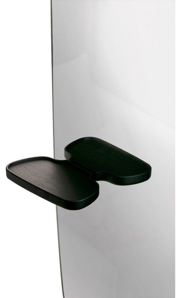 Nomon Espejo Pared Wall Mirror, Black Stained Ash