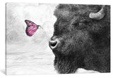 "Bison and Butterfly" by Eric Fan, 26x18x1.5