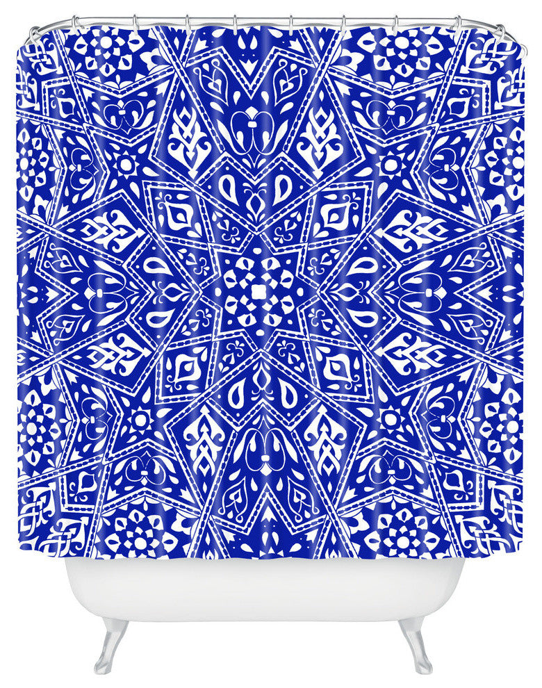Deny Designs Aimee St Hill Amirah Blue Shower Curtain