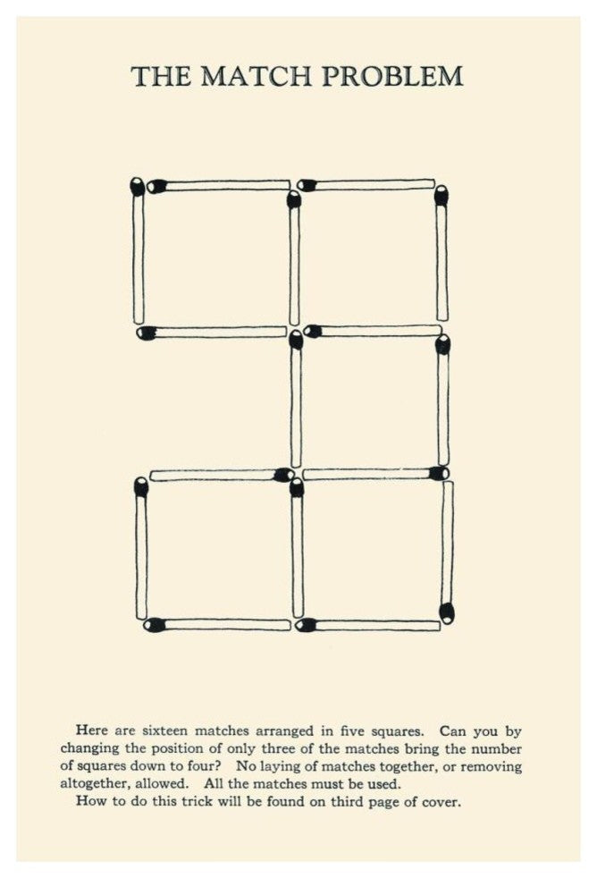 "The Match Problem" Digital Paper Print by Retromagic, 26"x38"