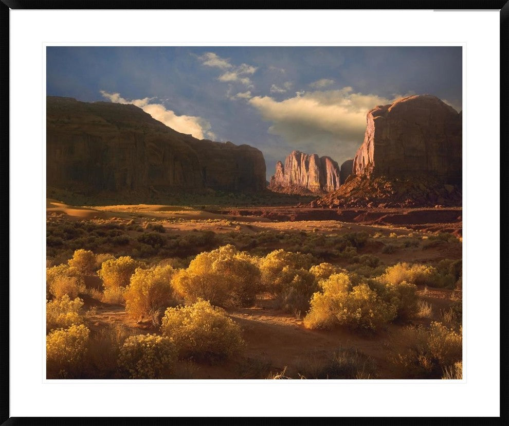Camel Butte Rising Out Of Desert, Monument Valley, Arizona, 41"x34"