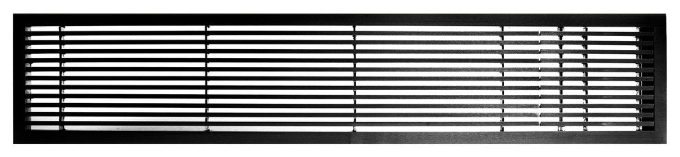 AG20 Series 6"x 42" Right Door Solid Aluminum Fixed Bar, Black-Gloss