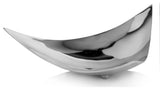 HomeRoots 14" x 14" Buffed Trigon Polished Tray