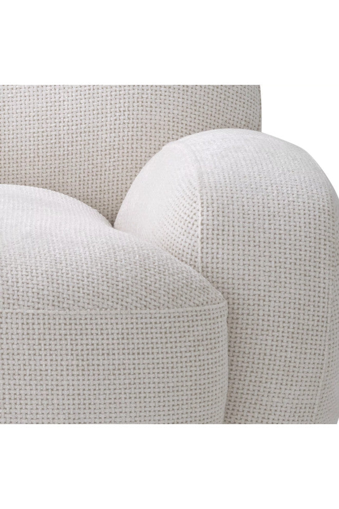 Off-White Upholstered Swivel Chair | Eichholtz Udine