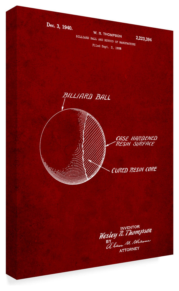 "Billiard Ball" by Cole Borders, Canvas Art, 24"x18"