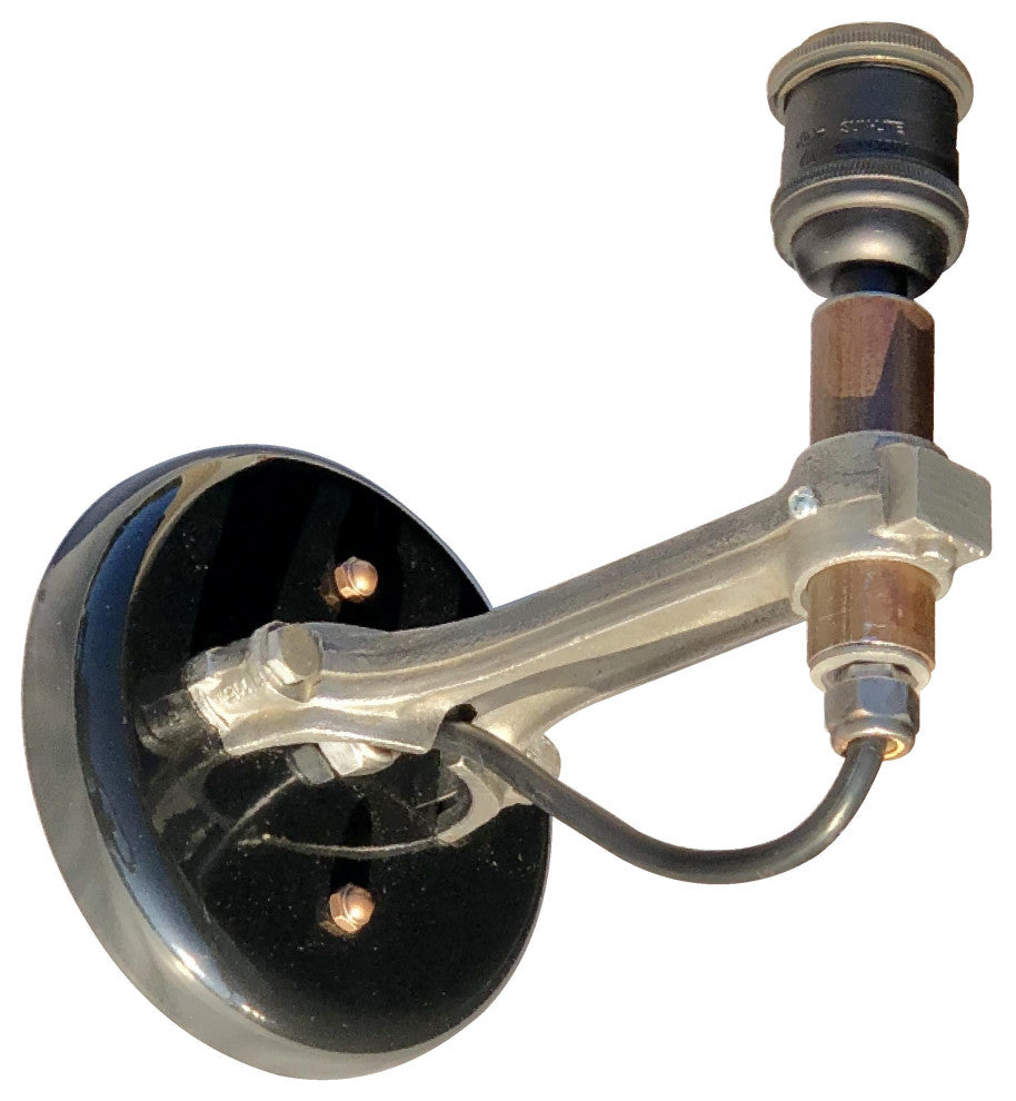 Piston Sconce Light, Candelabra Flame Bulb