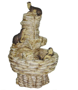 Otter Cascading Garden Fountain