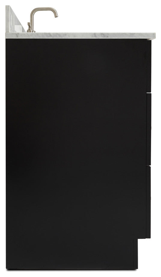 Ariel Hamlet 43" Rectangle Sink Bath Vanity, 0.75" Carrara Marble