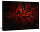 Beautiful Red 3D Crystal Design, Abstract Canvas Art Print, 20"x12"