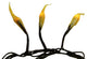 Fireside Amber Micro Silicone Flame Bulb Christmas Lights, Brown Wire, 100 Bulb