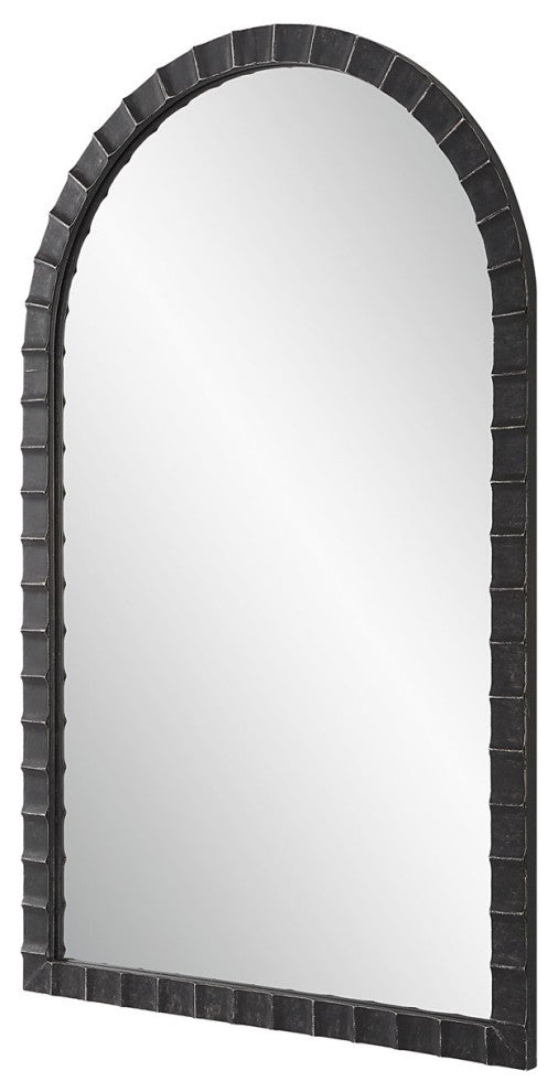 Uttermost Dandridge Black Arch Mirror 09784