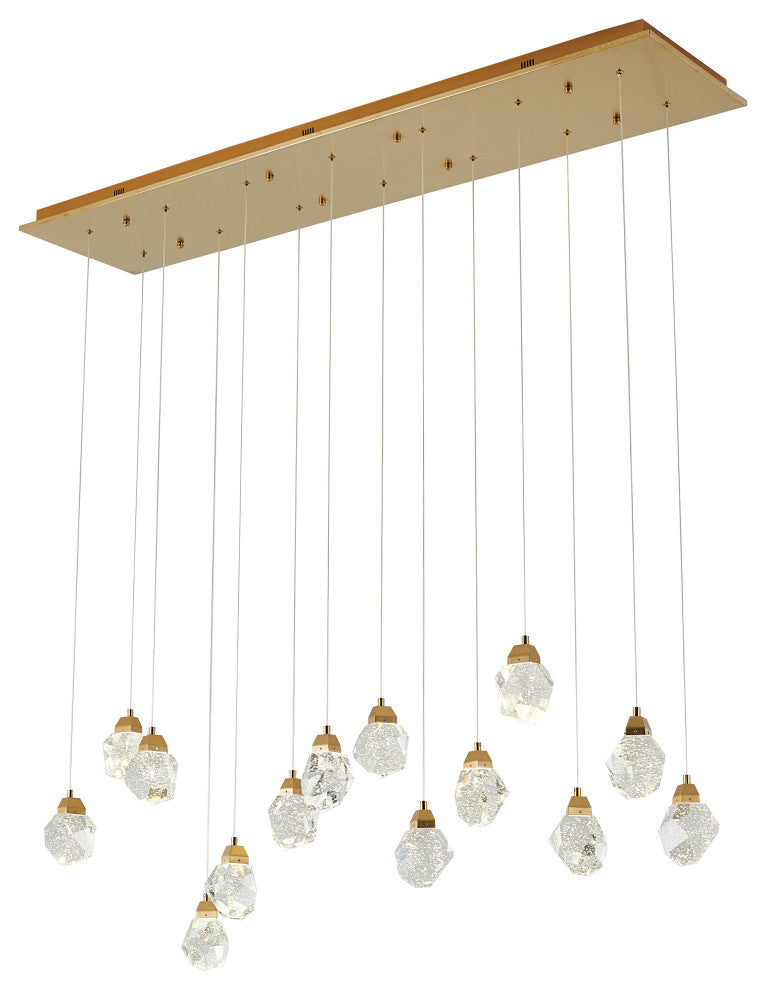 Bethel International OC55C60G 14-Light LED Island Lighting, Gold