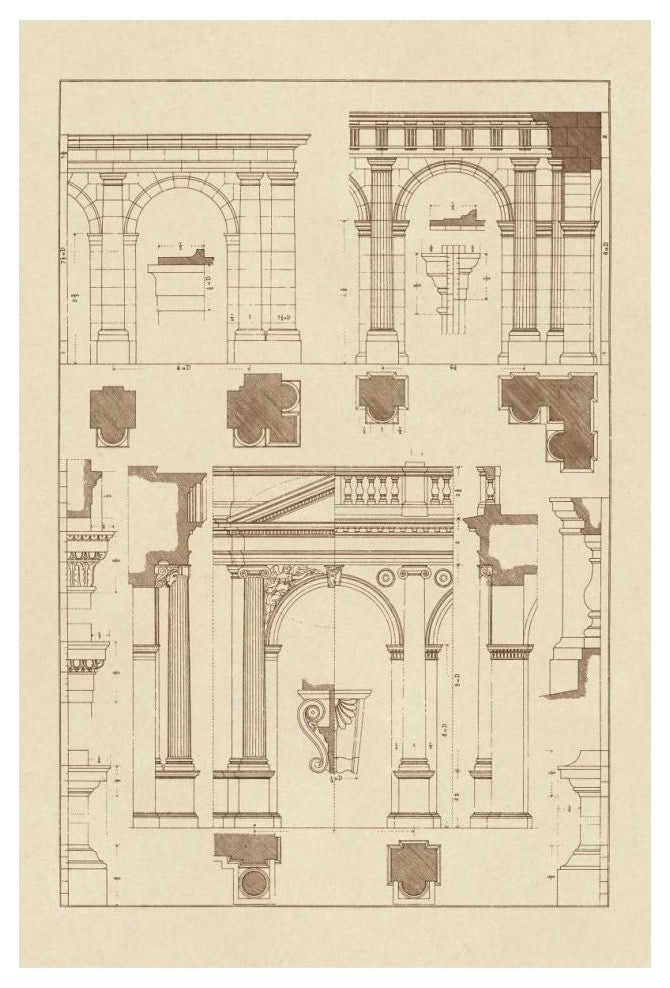 "Arcades" Digital Paper Print by J. Buhlmann, 14"x20"