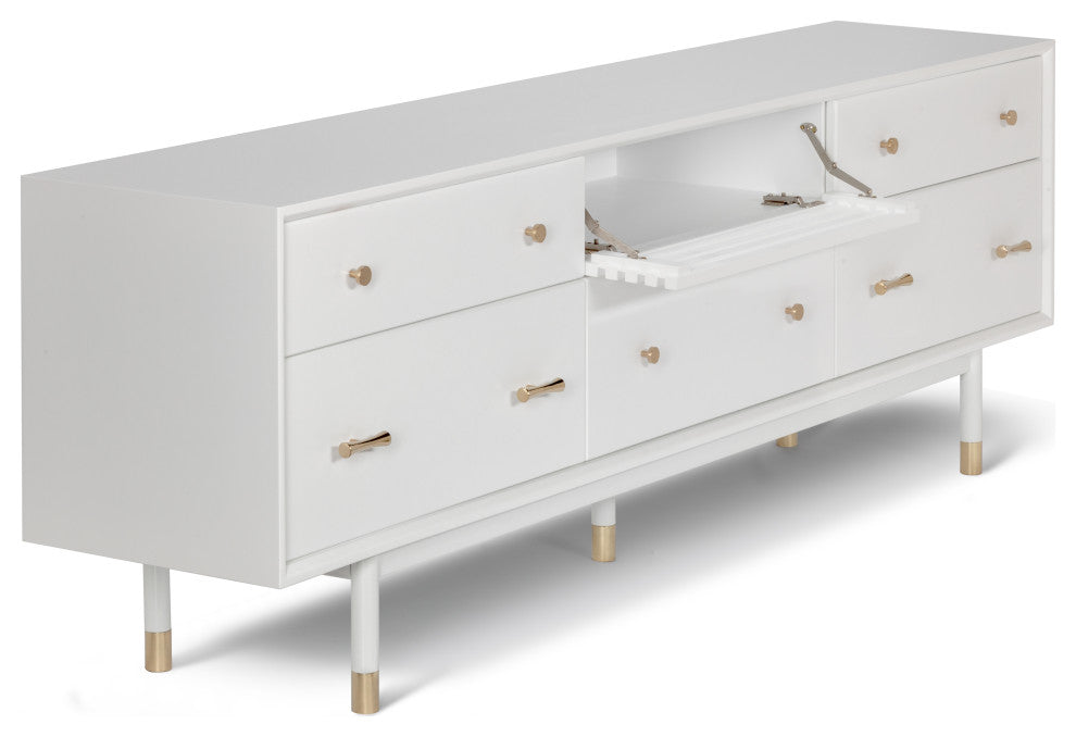 Lala Low TV Stand, White