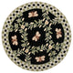 Safavieh Chelsea Collection HK55 Rug, Black, 4' Round