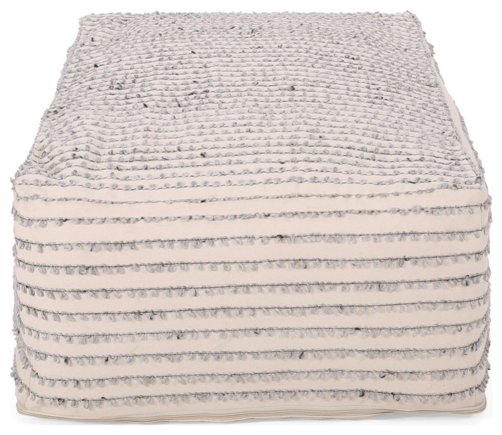 Gaddie Boho Rectangular Bean Bag Ottoman