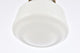 Leighton 1-Light Brass and frosted White Glass Plug-In Pendant
