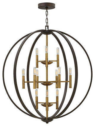 Hinkley Euclid Double Extra Large Three Tier Orb, Spanish Bronze