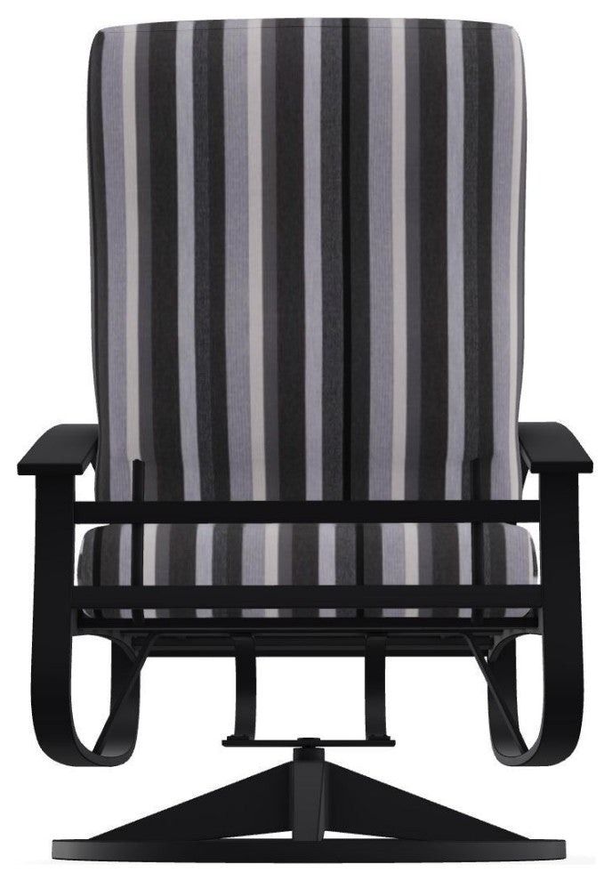 Belle Isle Cushion Outdoor Swivel Rocker, Sensory Granite/Black