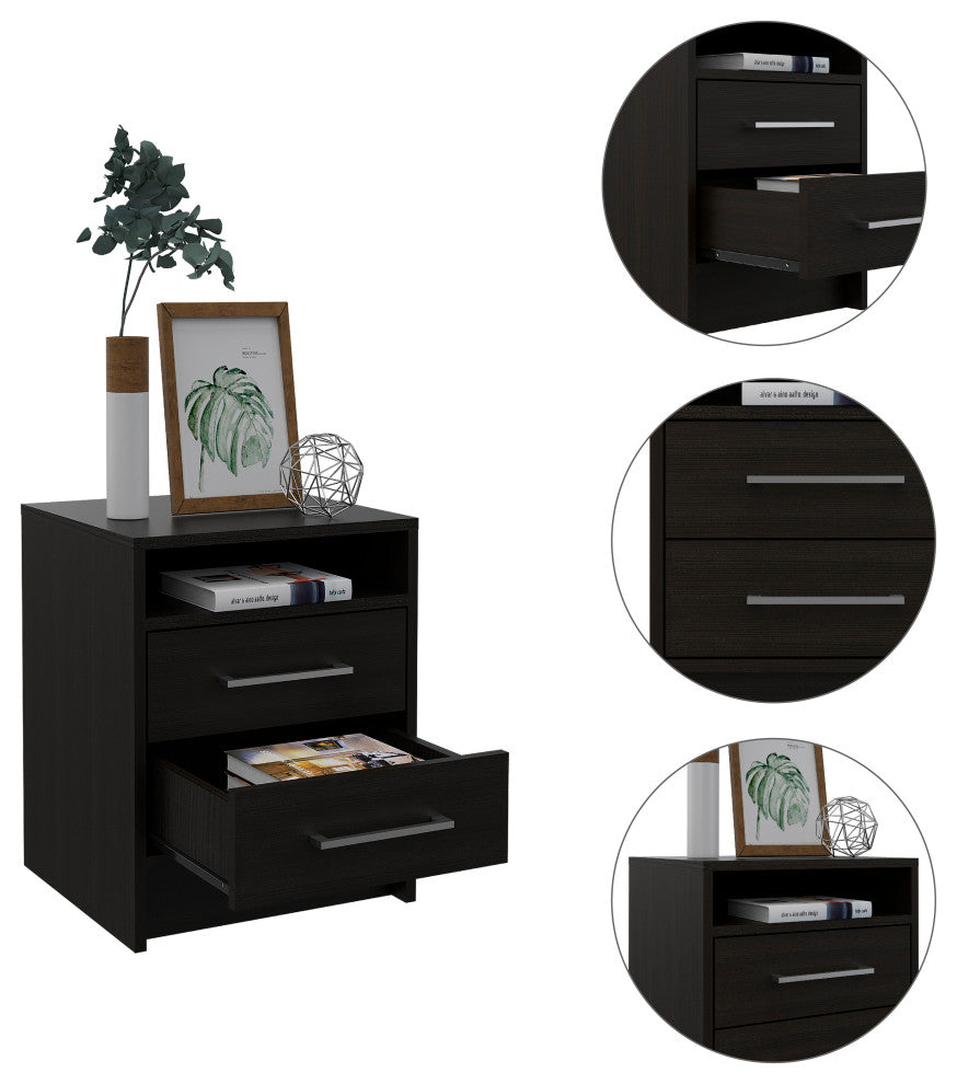 Leyva Nightstand, Black