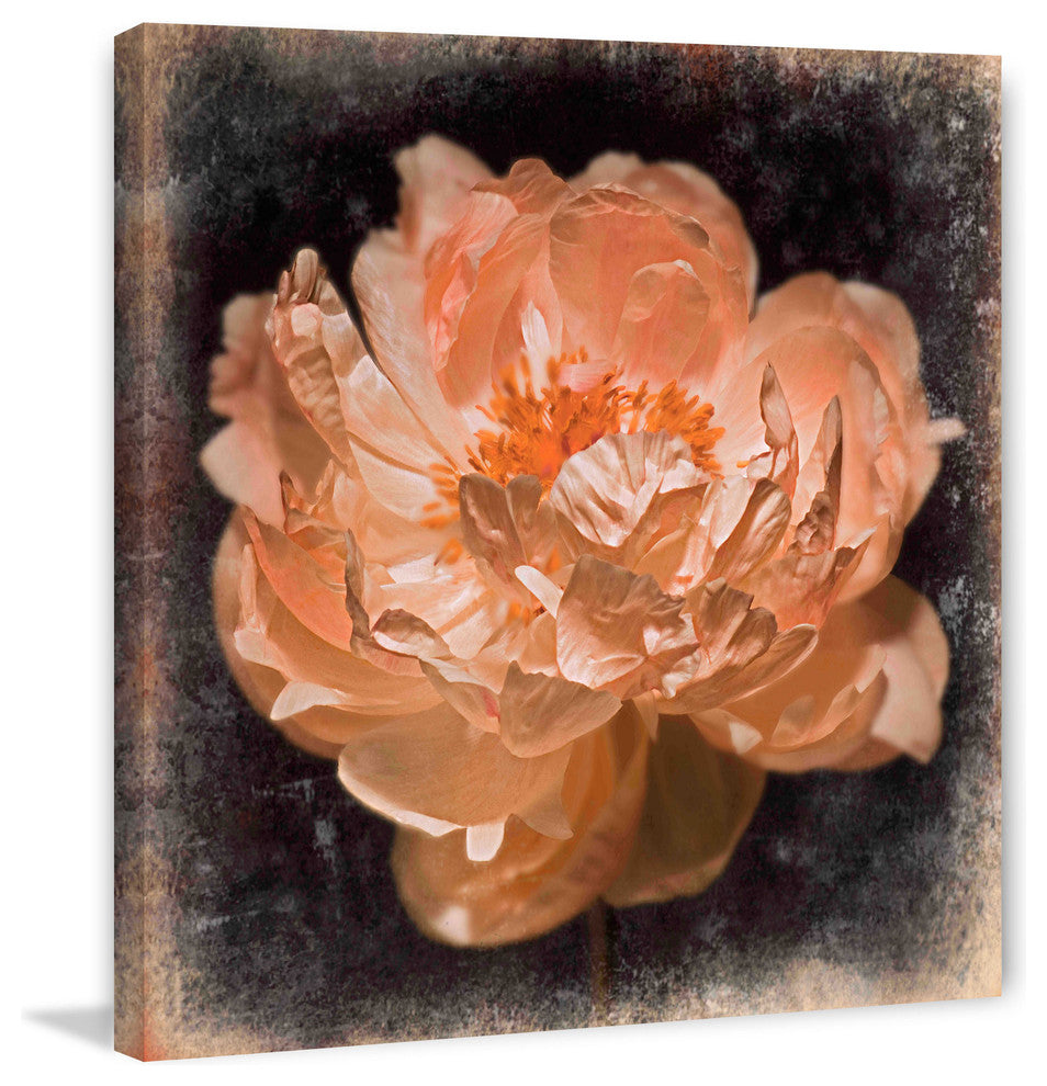 "Peony s Rhythm" Painting Print on Canvas by Aryai