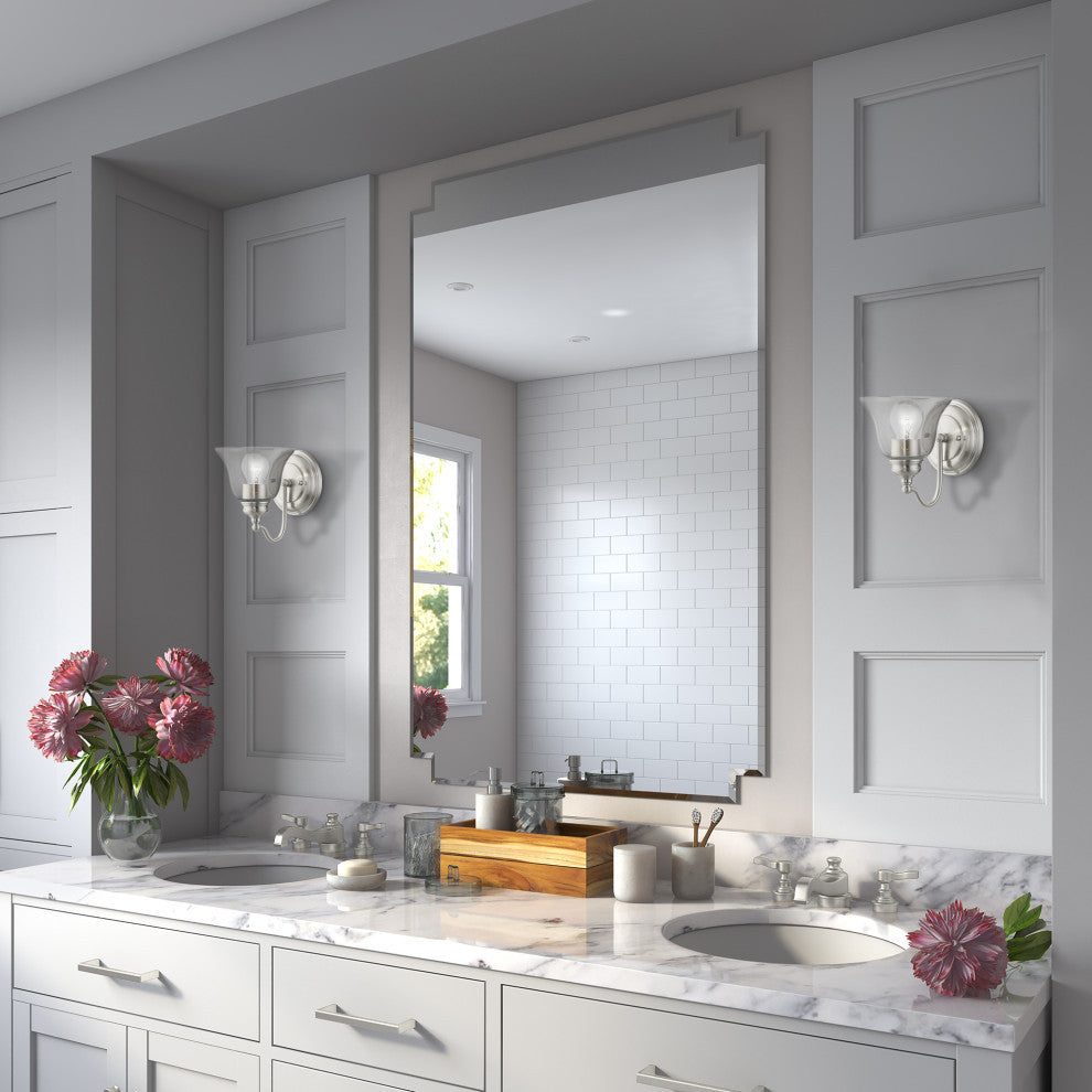 Moreland 1 Light Brushed Nickel Vanity Sconce