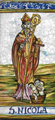 Italian Ceramic Tile, St. Nicholas, San Nicola