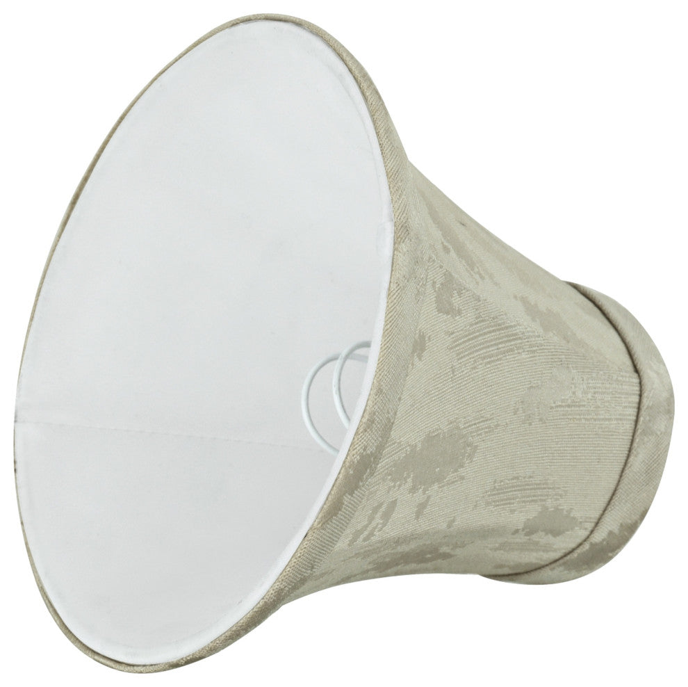 30010-9 Small Bell  Chandelier Clip On Lamp Shade Butter Creme 3"x6"x5"