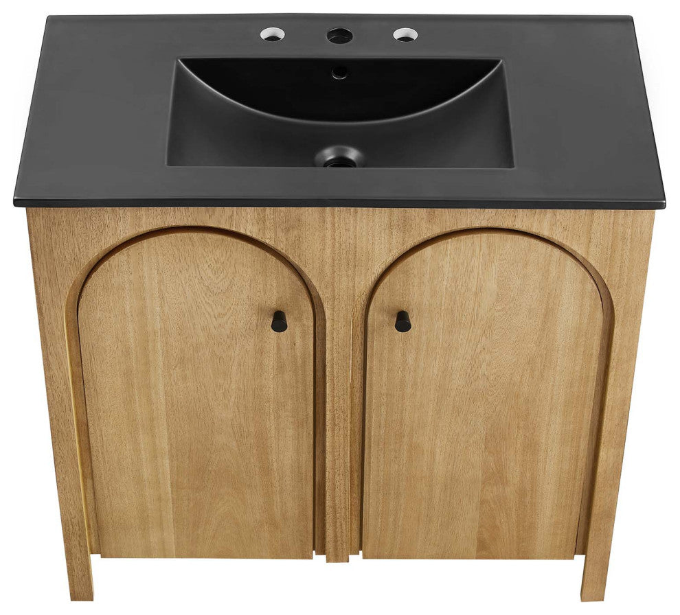 Appia 36" Bathroom Vanity - Oak Black