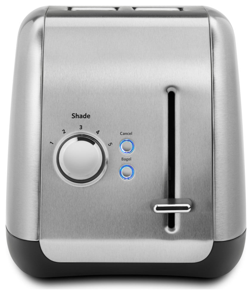 KitchenAid Brushed Stainless Steel 2 Slice Toaster with Manual Lift Lever
