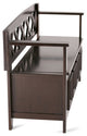 Amherst Entryway Storage Bench, Hickory Brown