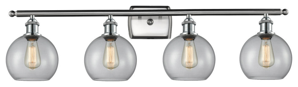 Innovations Lighting 516-4W-SN-G122-8 Athens 4 Light 36" Bath Vanity Light