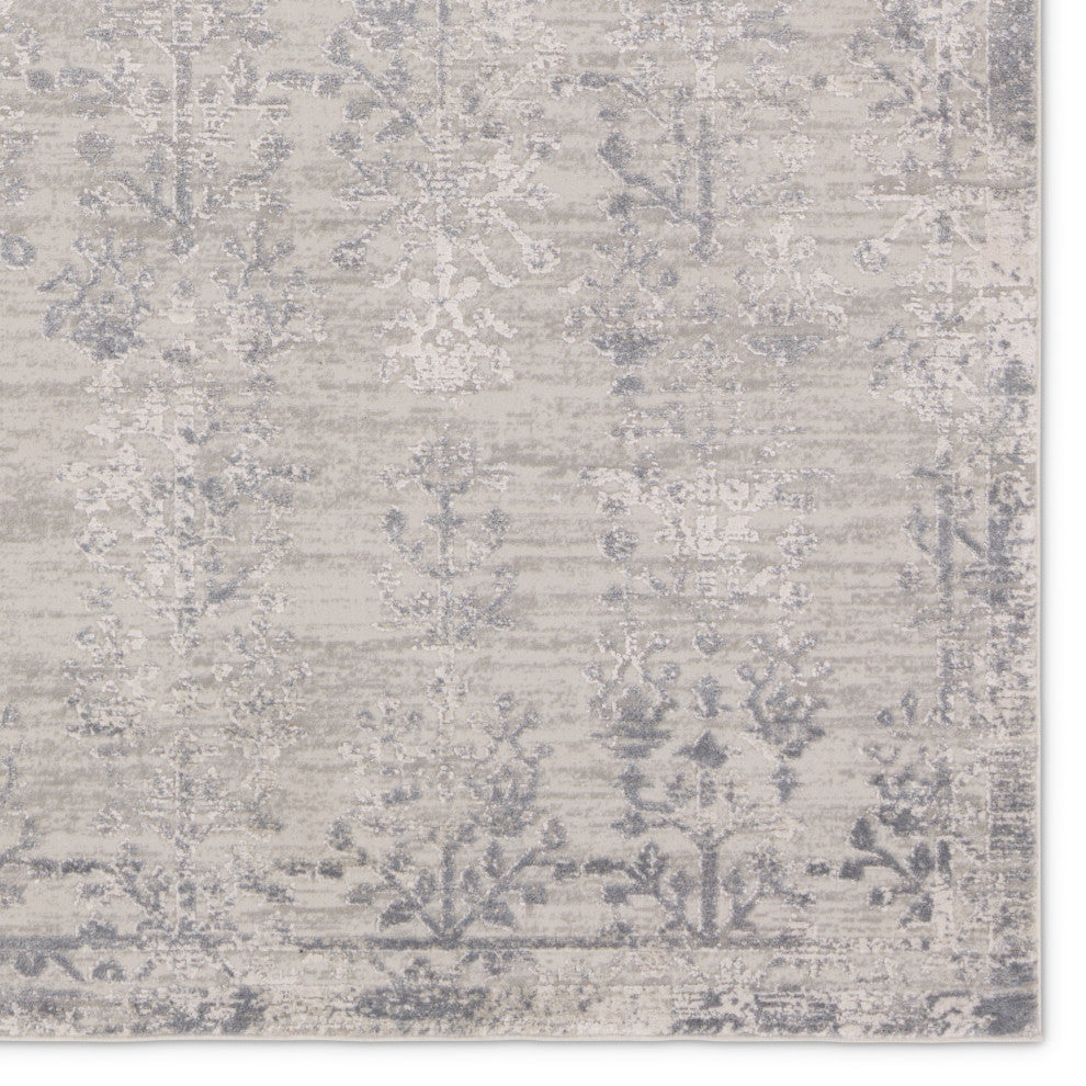 Jaipur Living Fortier Floral Silver/Slate Area Rug 8'X10'