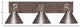 Oxbridge Bath Bar, Graphite & Painted Distressed Metal, 7" Graphite  Shades