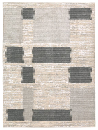 Label J Bismuth GLM01 Abstract Tan Area Rug, 7'9"x9'6"