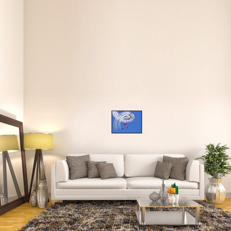 "Spiro" Framed Canvas Giclee by Thomas T, 23x17"